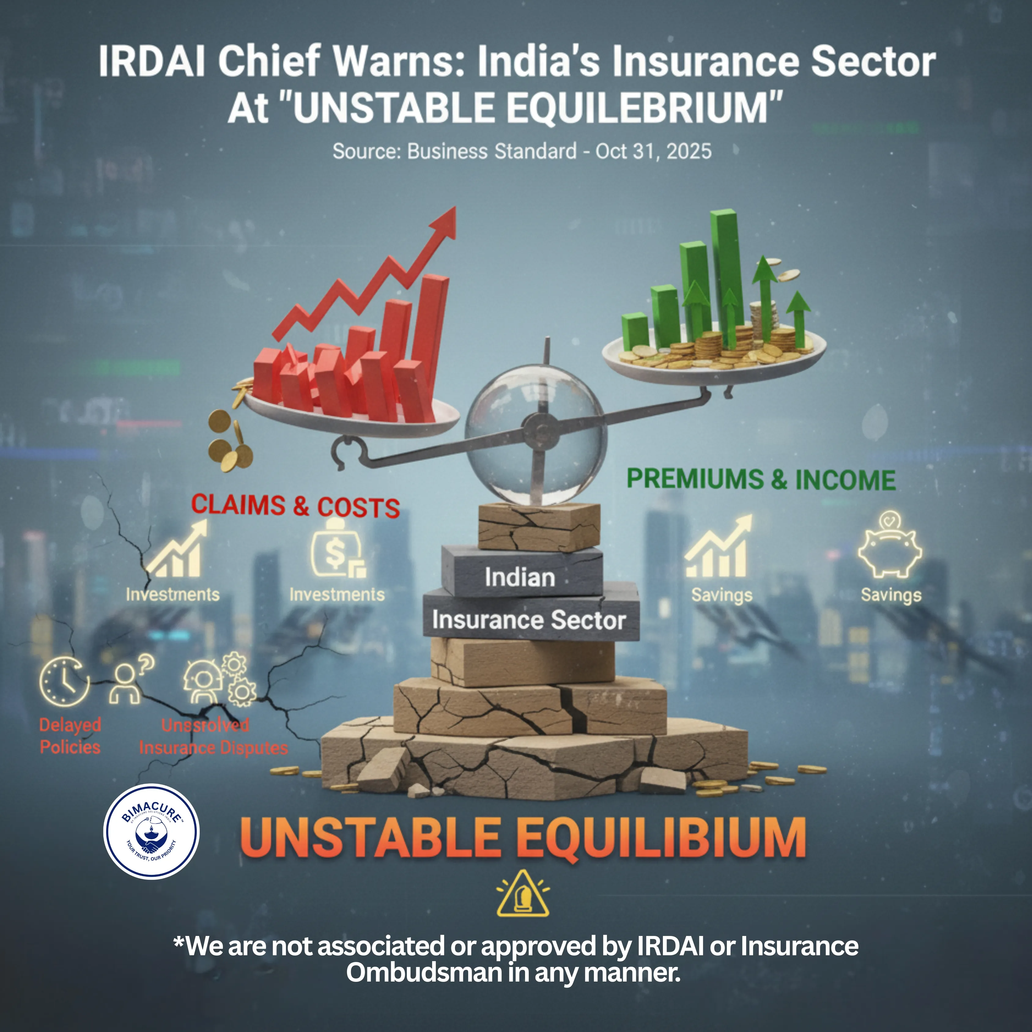 🚨 IRDAI Chief's Warning: India's Insurance Sector is at "Unstable Equilibrium" – What Every Policyholder Needs to Know